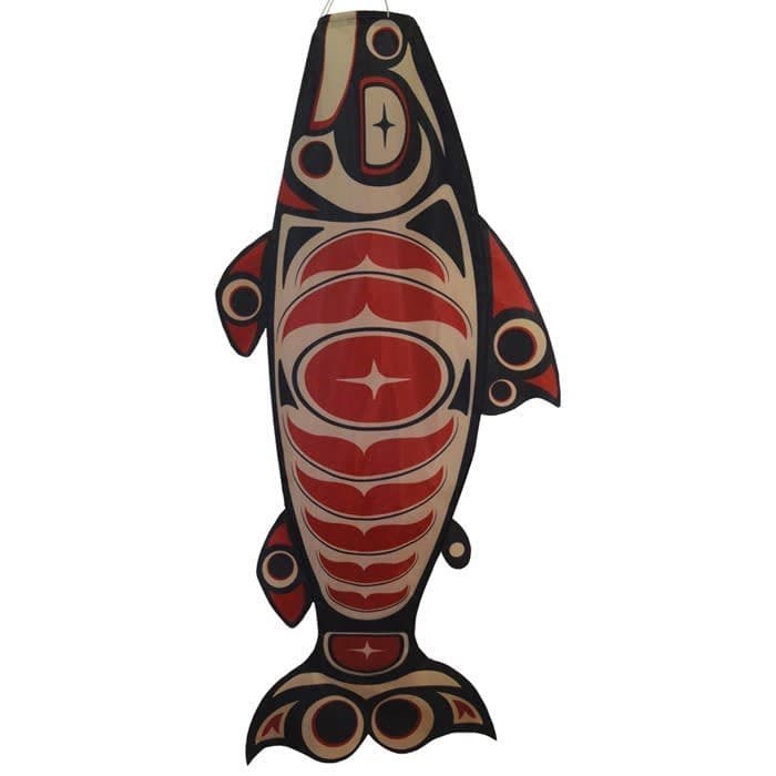 In The Breeze - Salmon Totem 48" Fish Windsock - Image 1