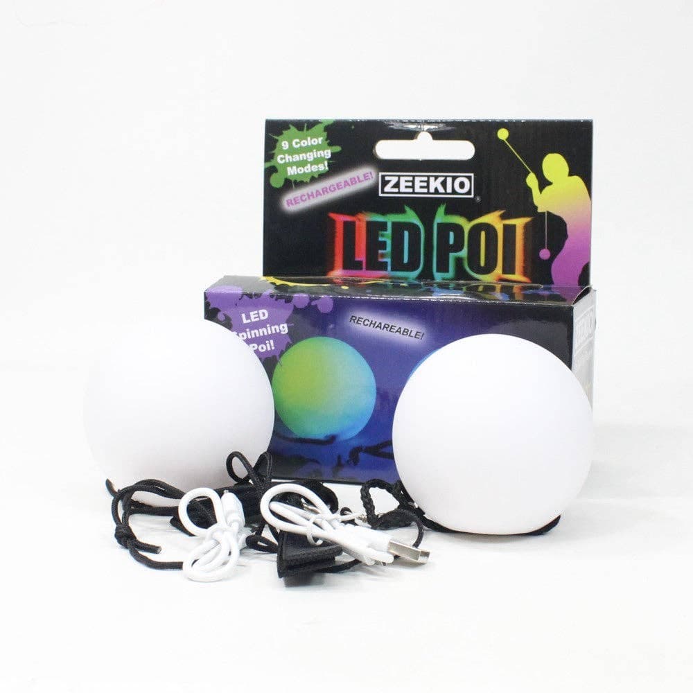 Zeekio Rechargable LED POI - Beginner to Pro - Glow Flow Toy Zeekio - Image 1